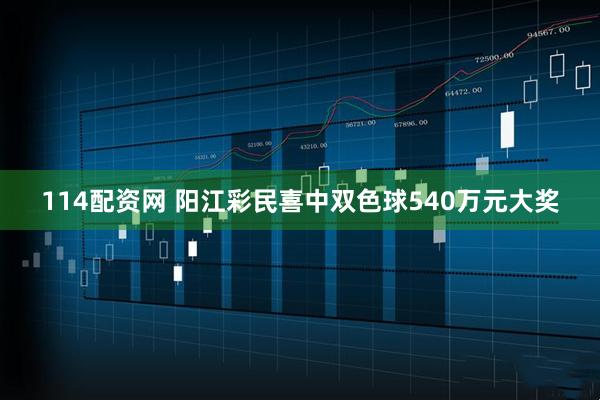 114配资网 阳江彩民喜中双色球540万元大奖